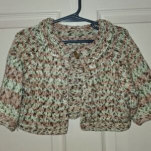Hand Knitted Camouflage Cotton Baby Sweater
